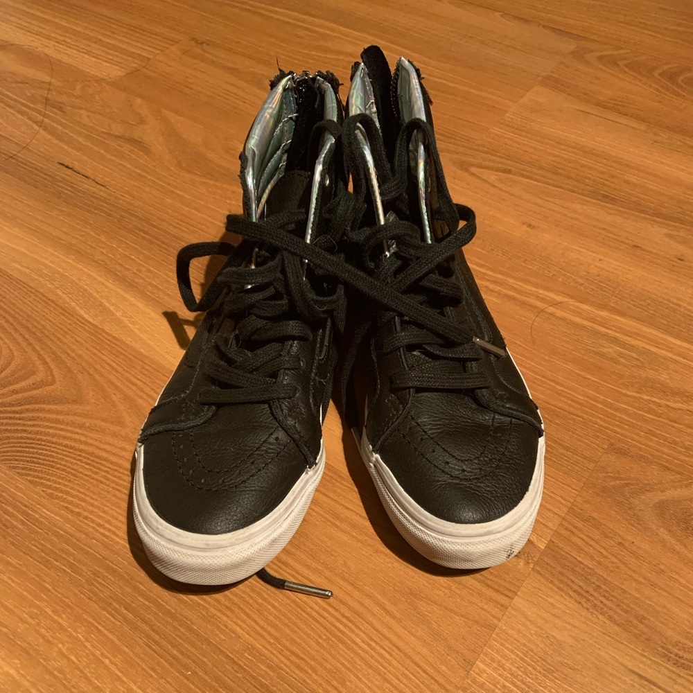 Vans leather high tops